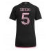 Inter Miami Sergio Busquets #5 Voetbalkleding Uitshirt Dames 2023-24 Korte Mouwen